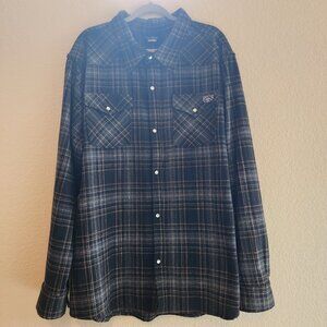 Lucky 13 Flannel Button-up - 3XL
